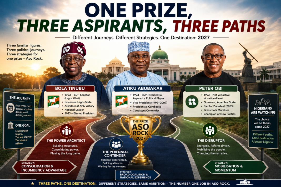 One Prize, Three Aspirants, Three Paths