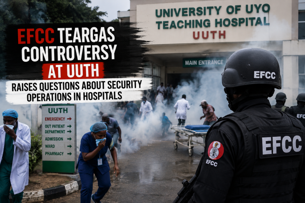 EFCC Teargas Controversy at UUTH Raises Questions About Security Operations in Hospitals