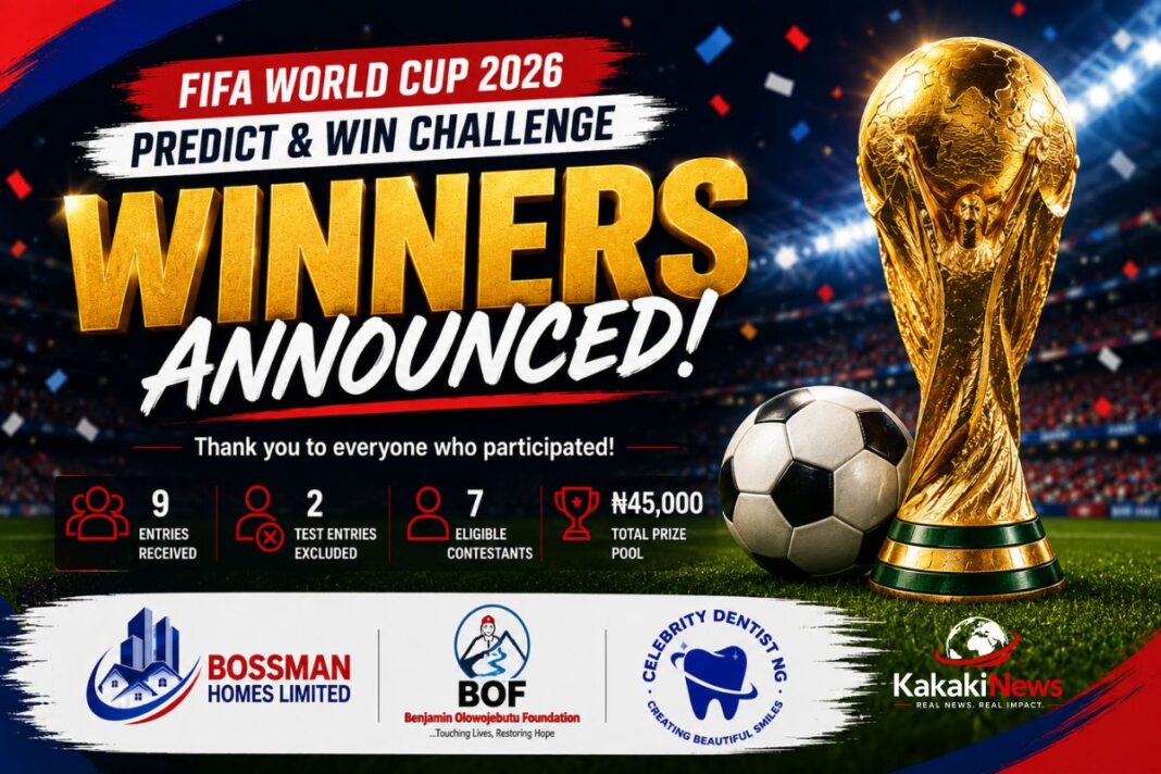 KakakiNews FIFA World Cup 2026 Predict & Win Challenge: Winners Announced