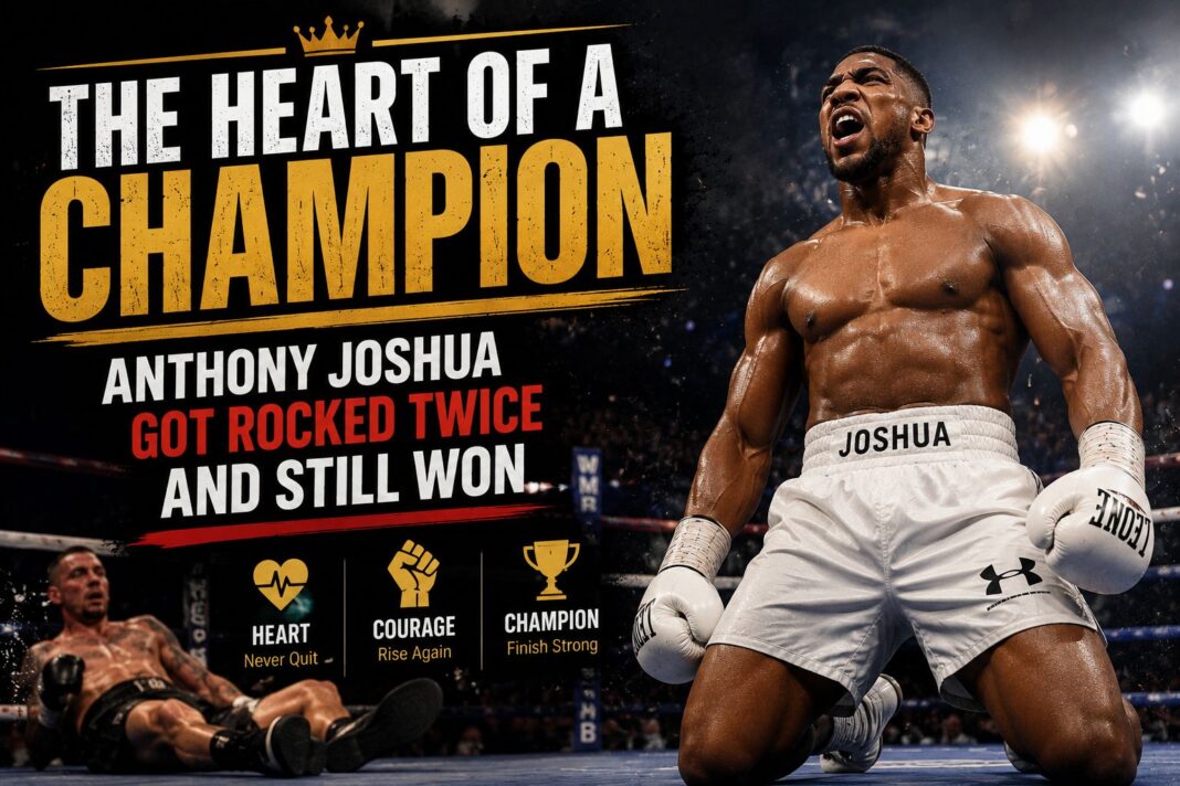 The Heart of a Champion: Anthony Joshua Got Rocked Twice and Still Won The Heart of a Champion: Anthony Joshua Got Rocked Twice and Still Won