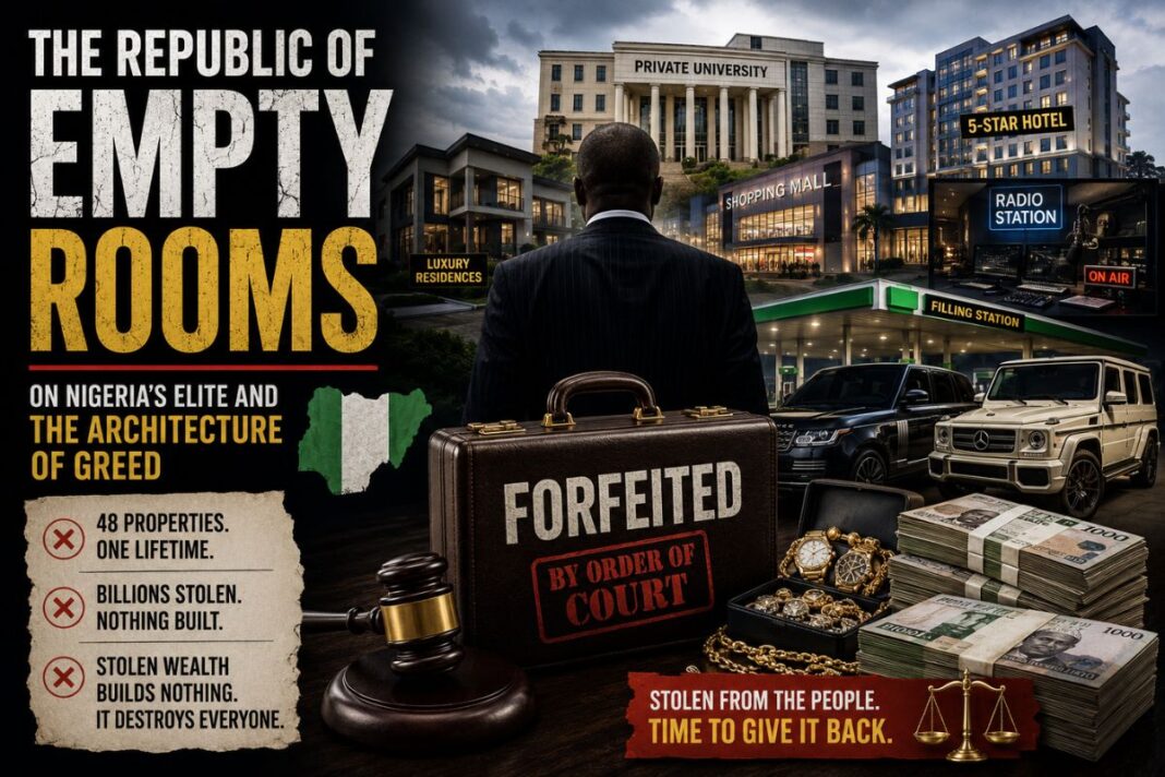 The Republic of Empty Rooms: On Nigeria’s Elite and the Architecture of Greed The Republic of Empty Rooms: On Nigeria's Elite and the Architecture of Greed