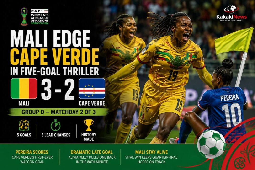 Five Goals and a History-Making Moment: Mali Beat Cape Verde 3-2 in Thrilling WAFCON 2026 Group D Clash Five Goals and a History-Making Moment: Mali Beat Cape Verde 3-2 in Thrilling WAFCON 2026 Group D Clash
