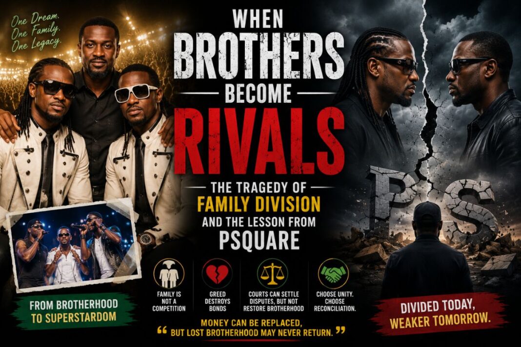 When Brothers Become Rivals: The Tragedy of Family Division and the Lesson from PSquare When Brothers Become Rivals: The Tragedy of Family Division and the Lesson from PSquare