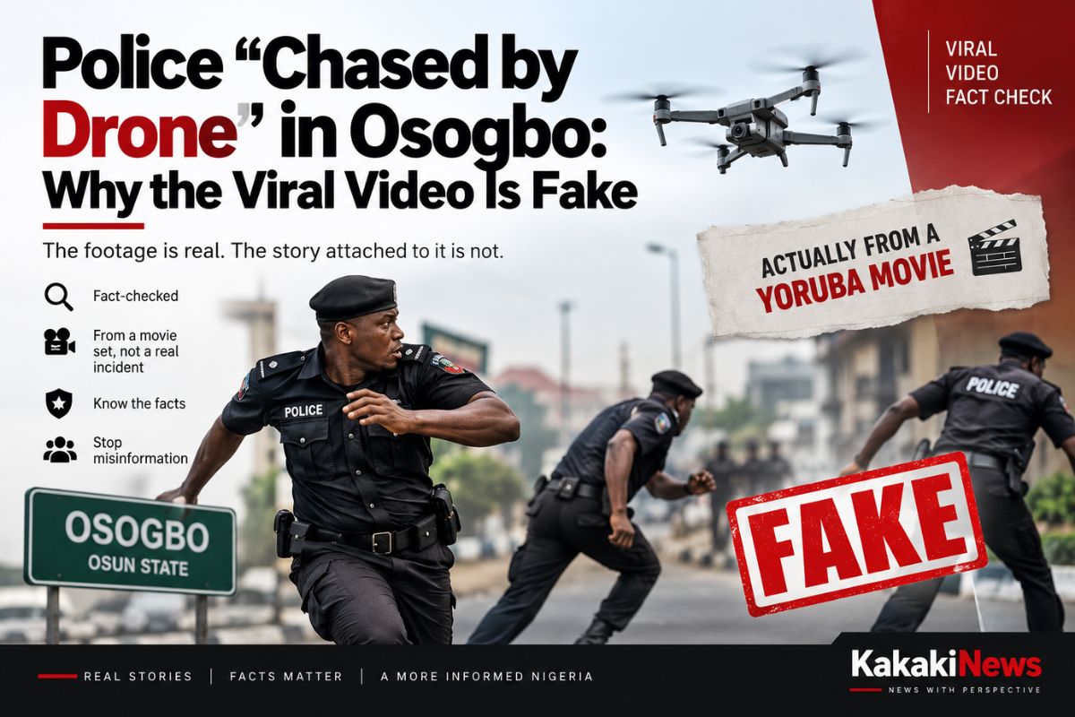 Police “Chased by Drone” in Osogbo: Why the Viral Video Is Fake Police “Chased by Drone” in Osogbo? Here’s the Truth Behind the Viral Video